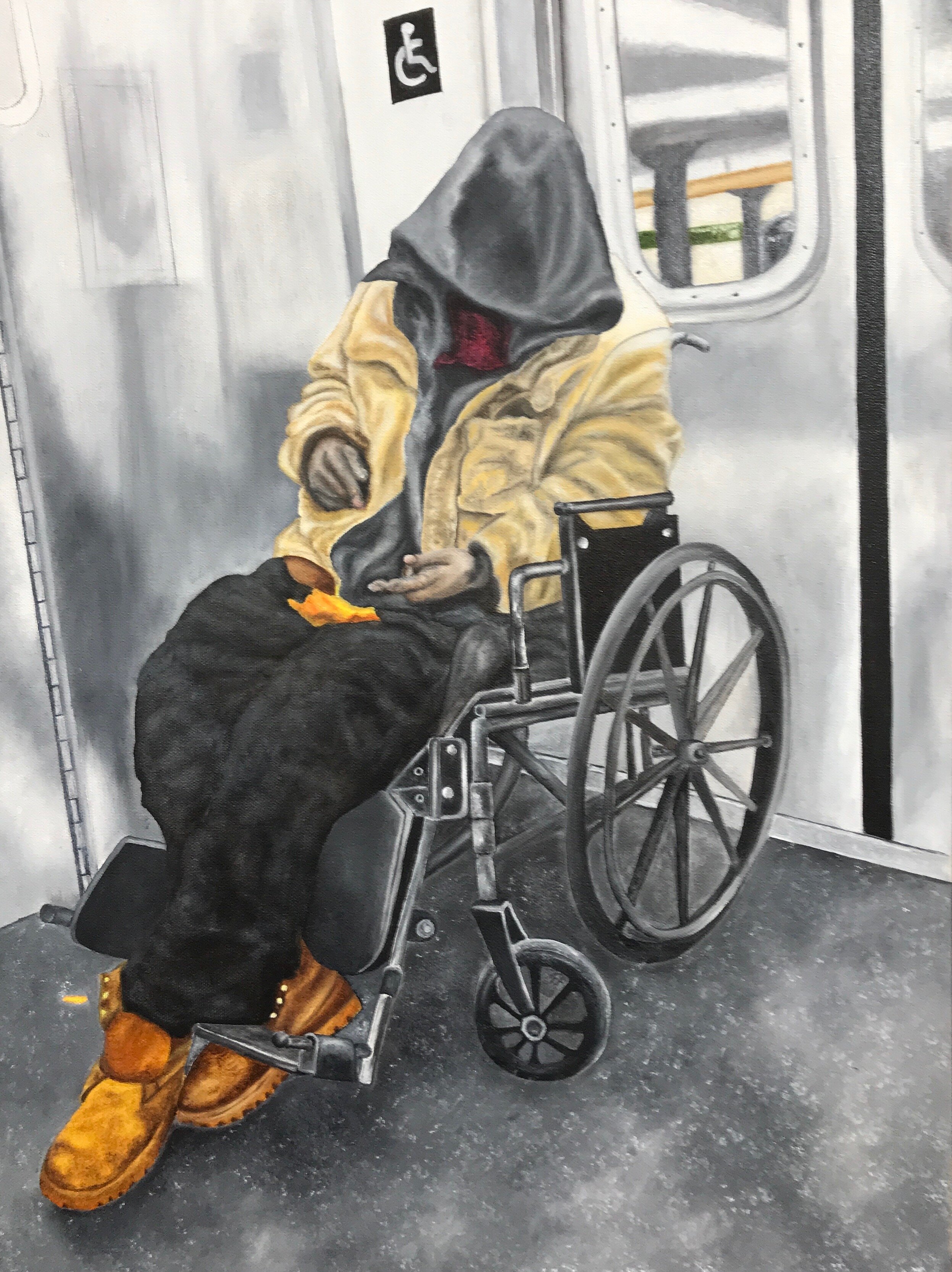 The Avatars of Vishnu - Kalki - Oil on Canvas - 22"x28"