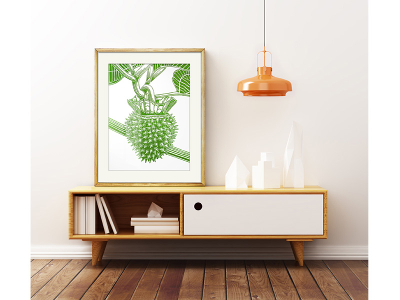 Datura - Nessy Press Linocut