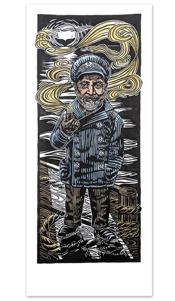 The Sea Captain - Hand-tinted