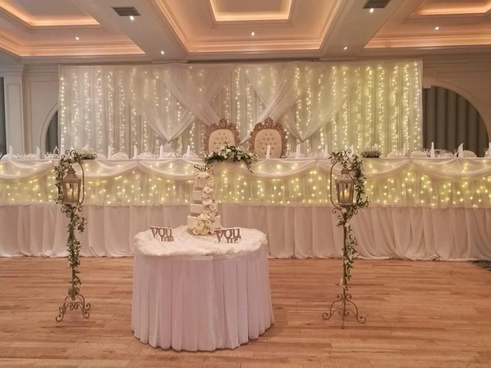 Wedding Backdrop and skirt from Eventful