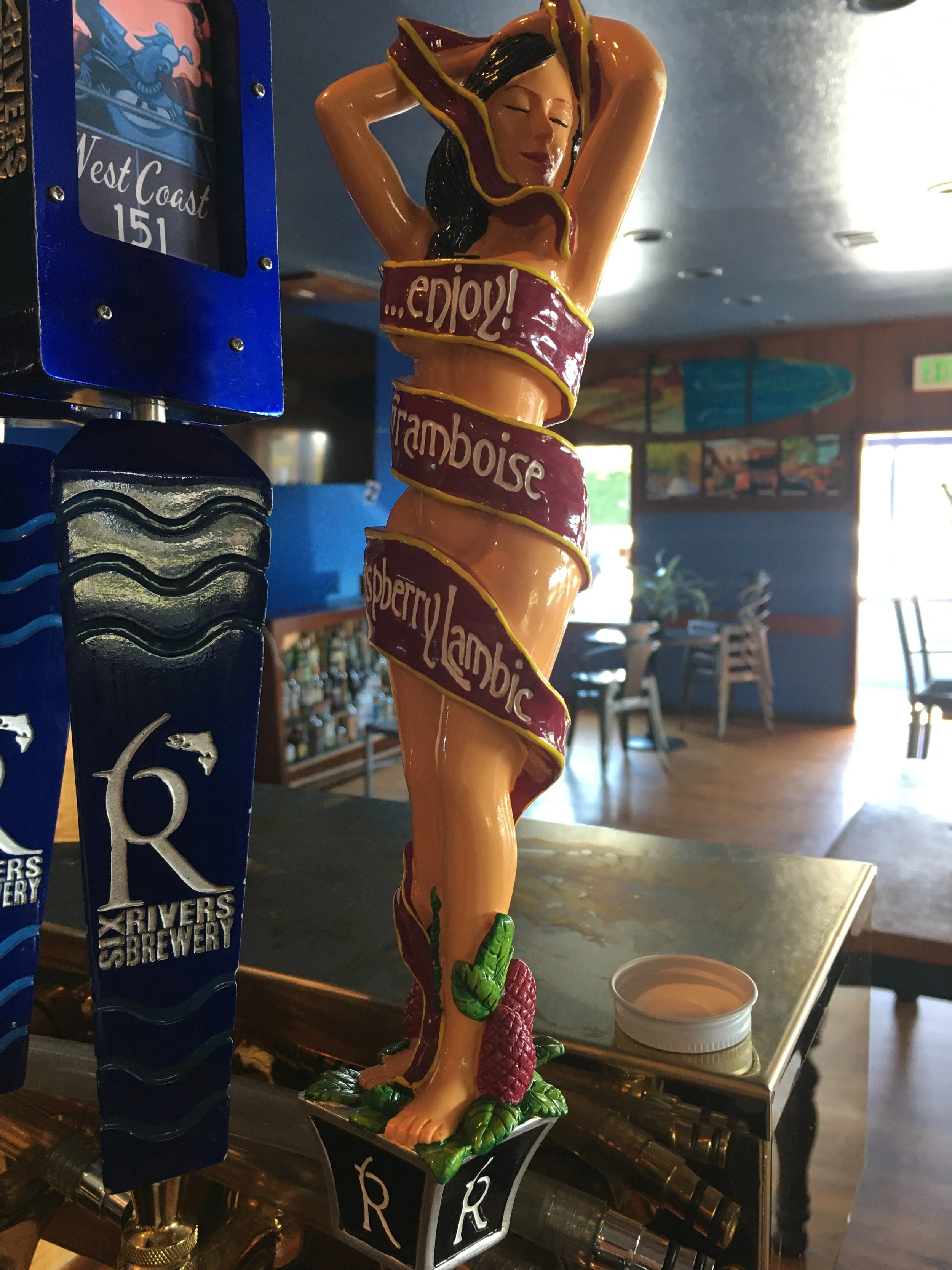 Raspberry Lambic Tap Handle