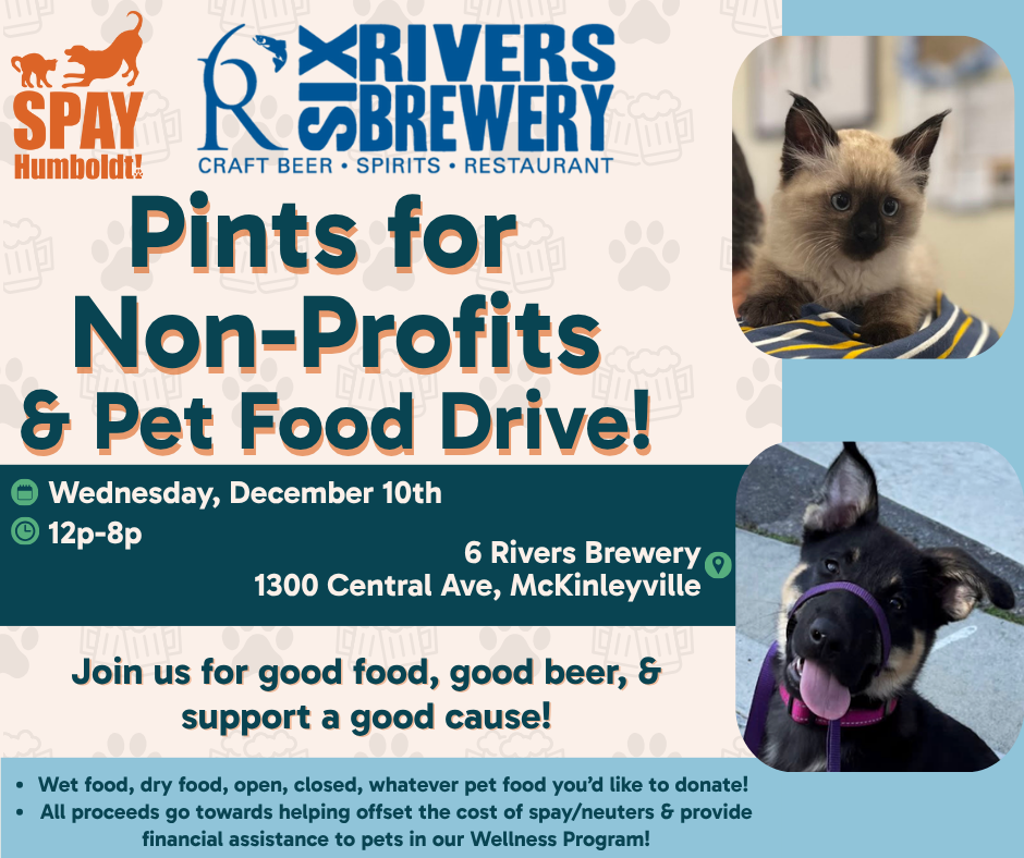 PINTS FOR NON-PROFITS: Humboldt Spay/Neuter Clinic