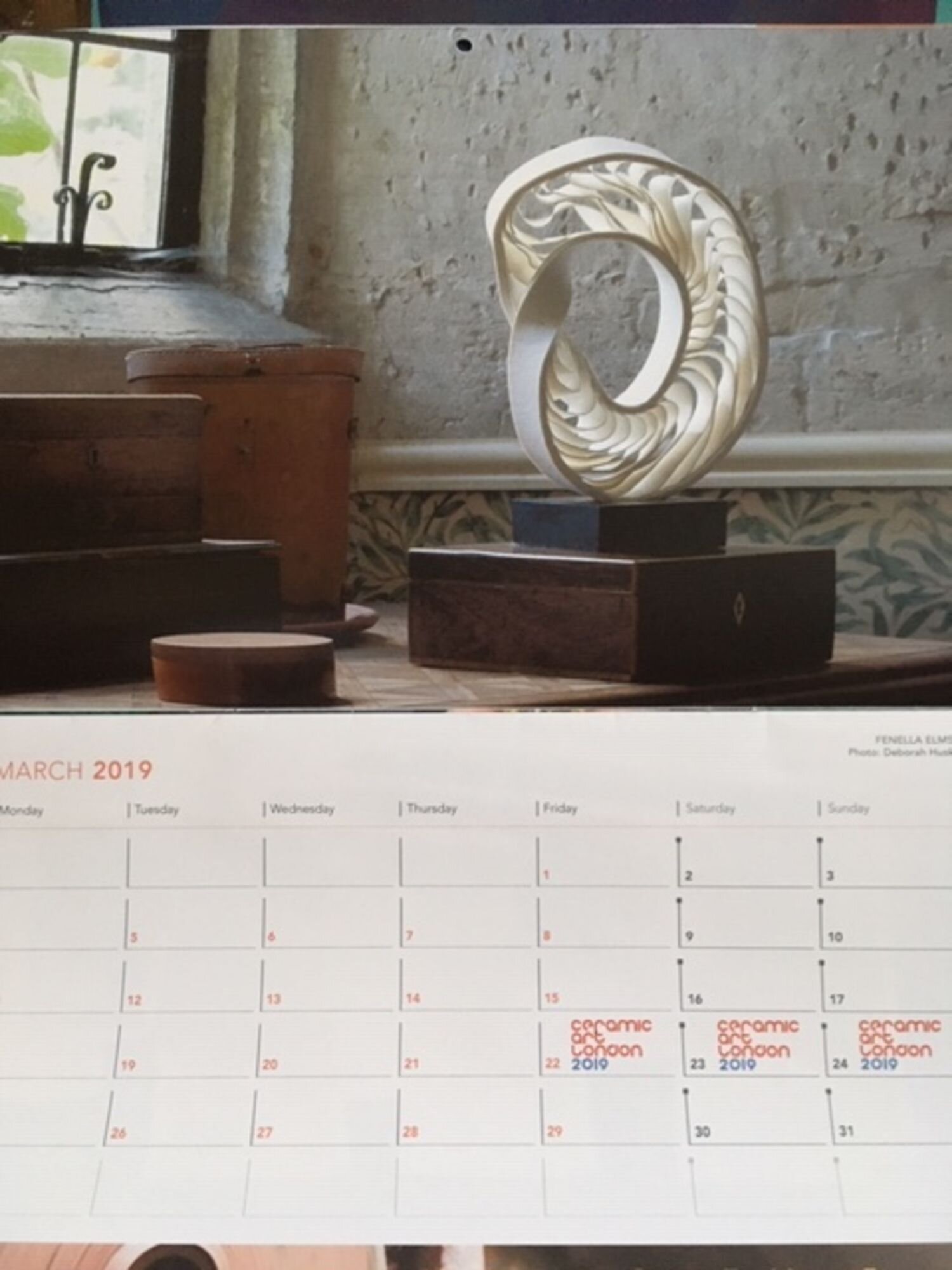 Ceramic Review Calendar 2019 March