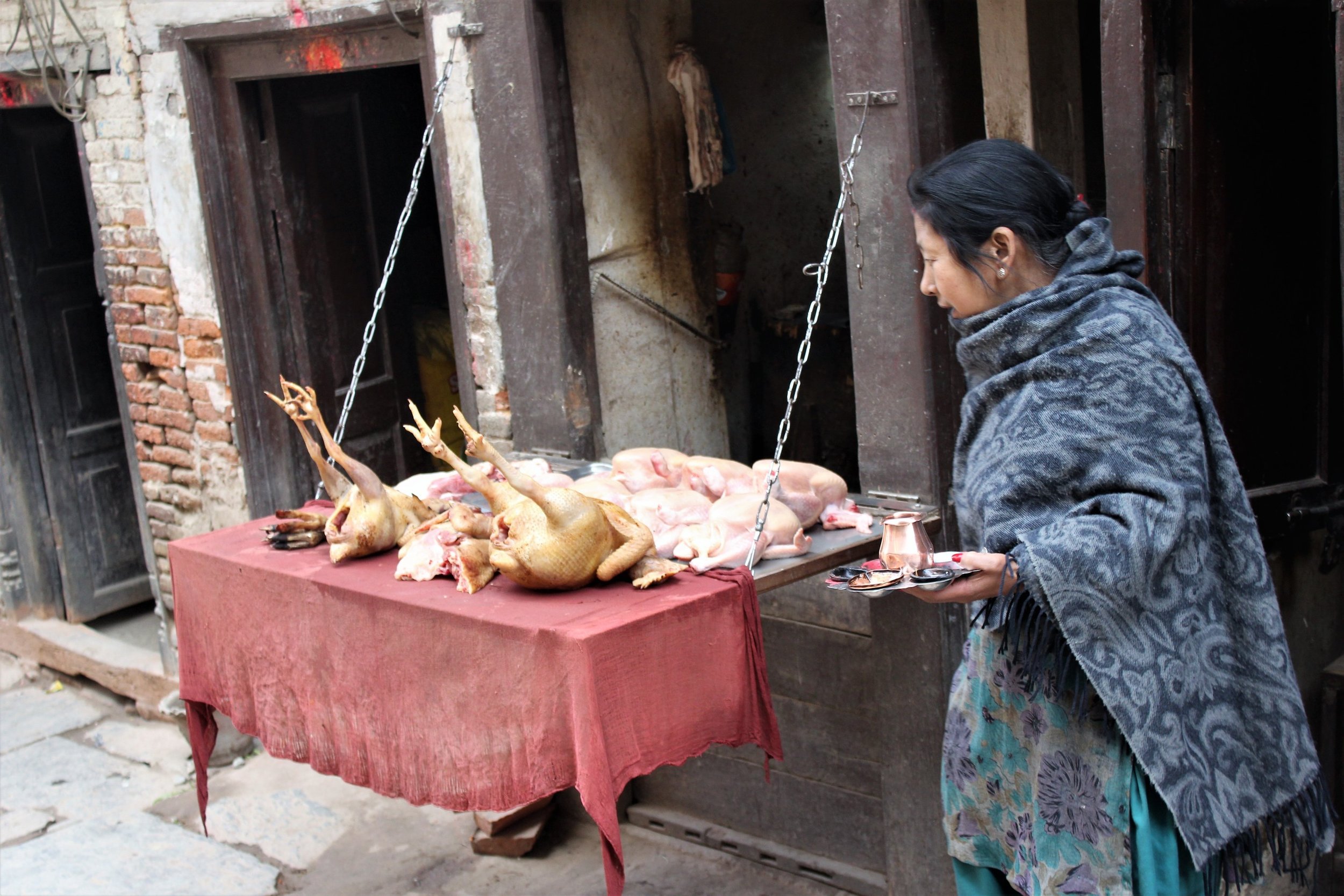 Street meats, Kathmandu