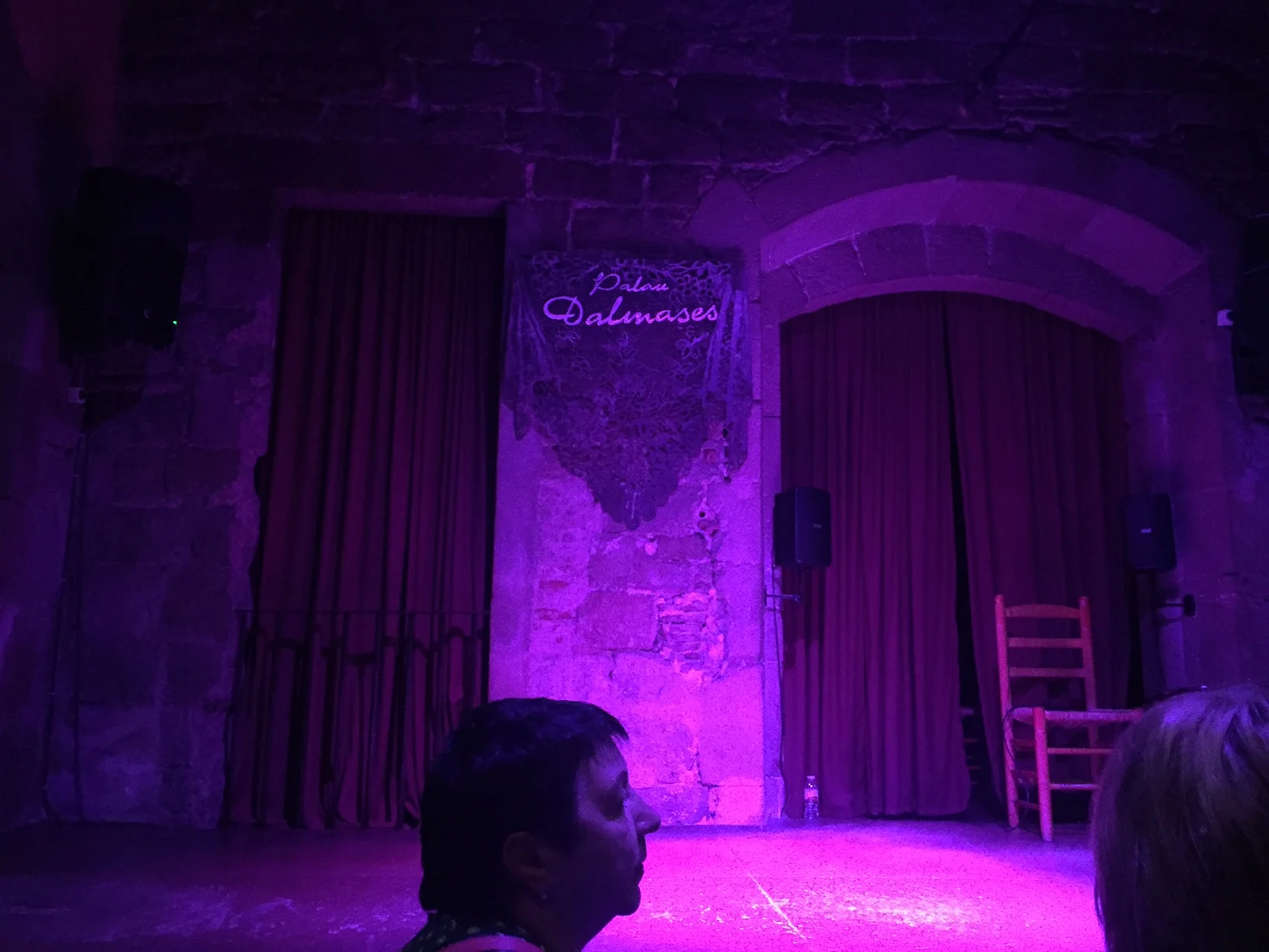 Flamenco stage; photos were not allowed during the performance