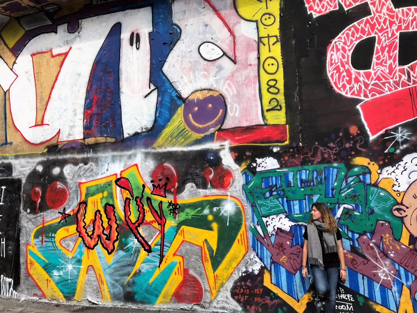 Prague's graffiti wall