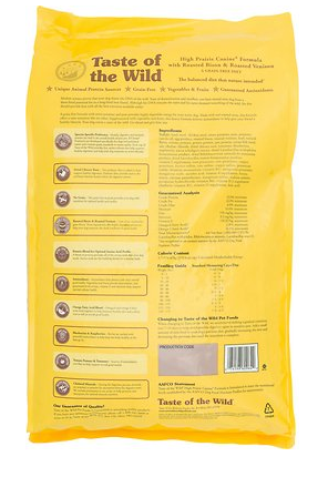 taste of the wild high prairie calories