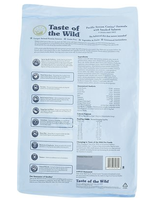 taste of the wild blue bag