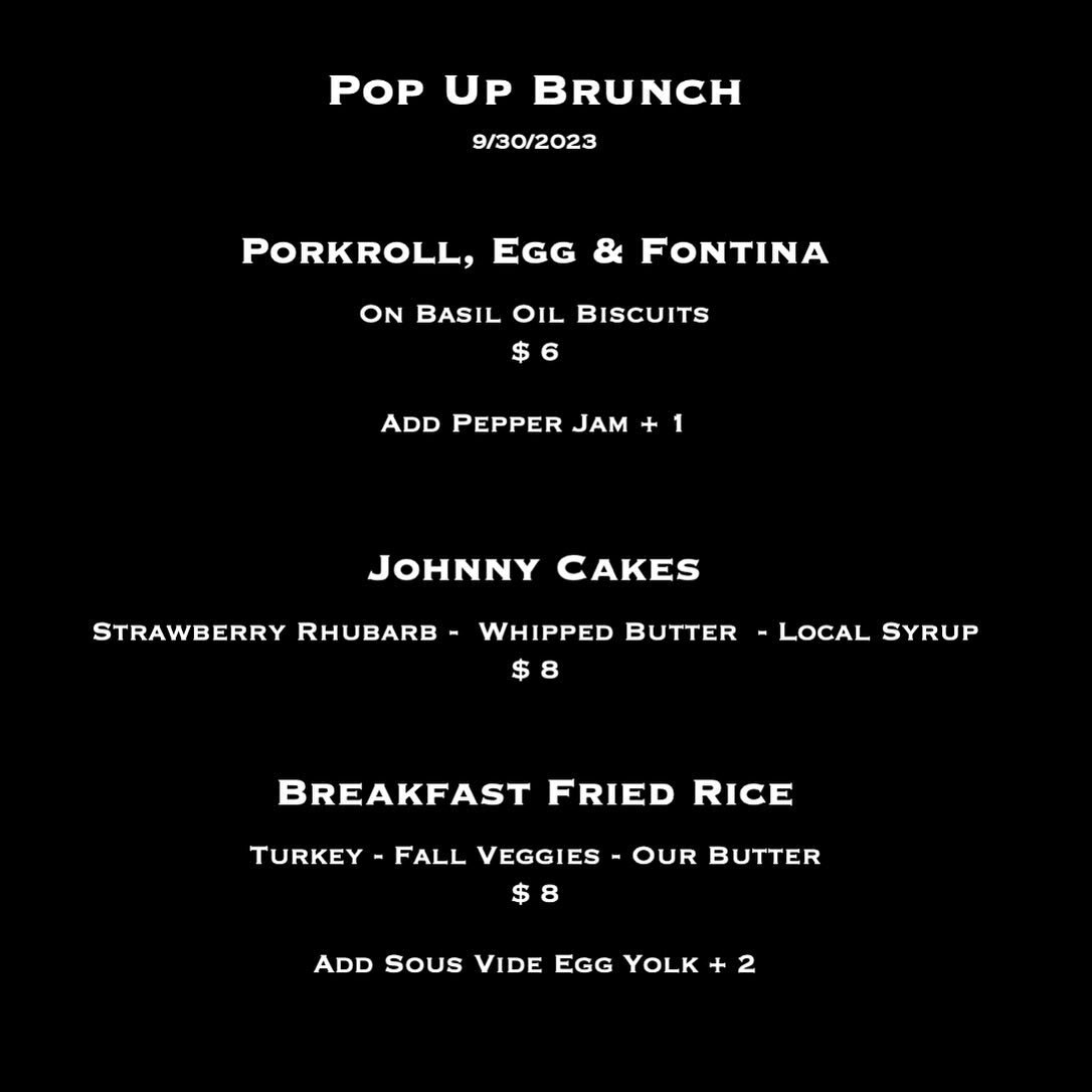 Come hangout with us Saturday for a lil&rsquo; pop up brunch from 8am - 11am. Online ordering, walk ins, or phone orders if you wanna talk to Logan. @evermorecoffeeroasters on deck as always