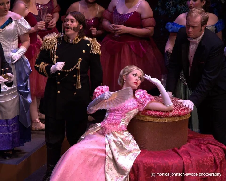  Prince Orlofsky in  Die Fledermaus  at Stockton Opera. Photo: Monica Swope Photography. 