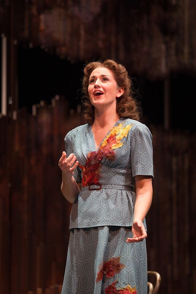  Katherine Beck as Lisette in the world premiere of  Steal a Pencil For Me  at Opera Colorado. Photo by Matthew Staver/Opera Colorado. 