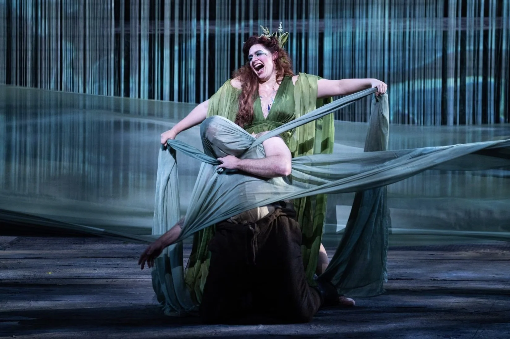  Floßhilde in  Das Rheingold  with Dallas Opera. Photo: Ben Torres for  The Dallas Morning News . 