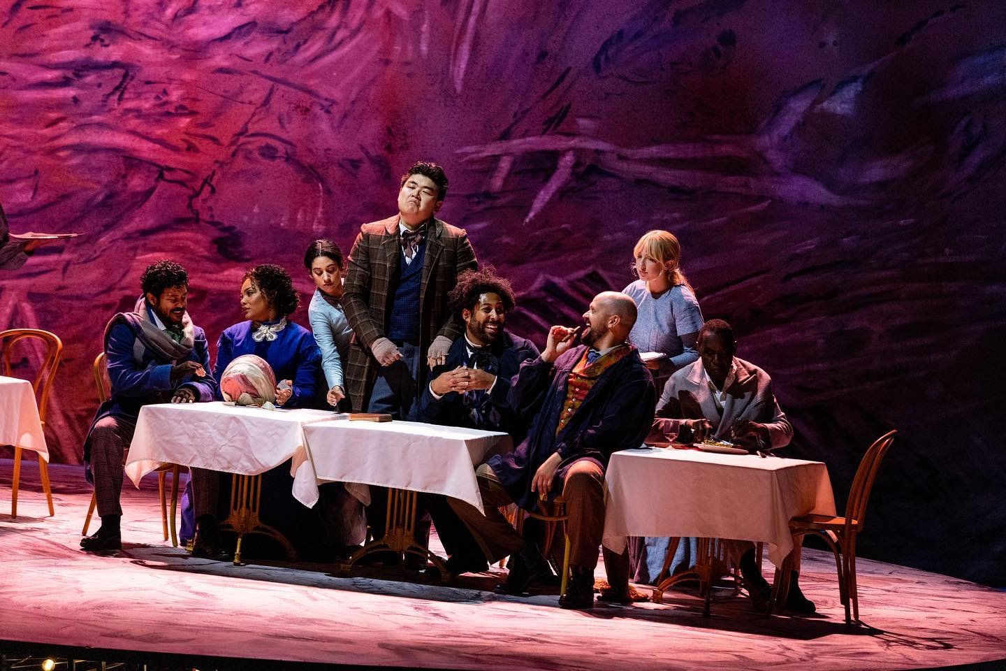  Colline in La bohème with Boston Lyric Opera. Photo: Olivia Moon. 