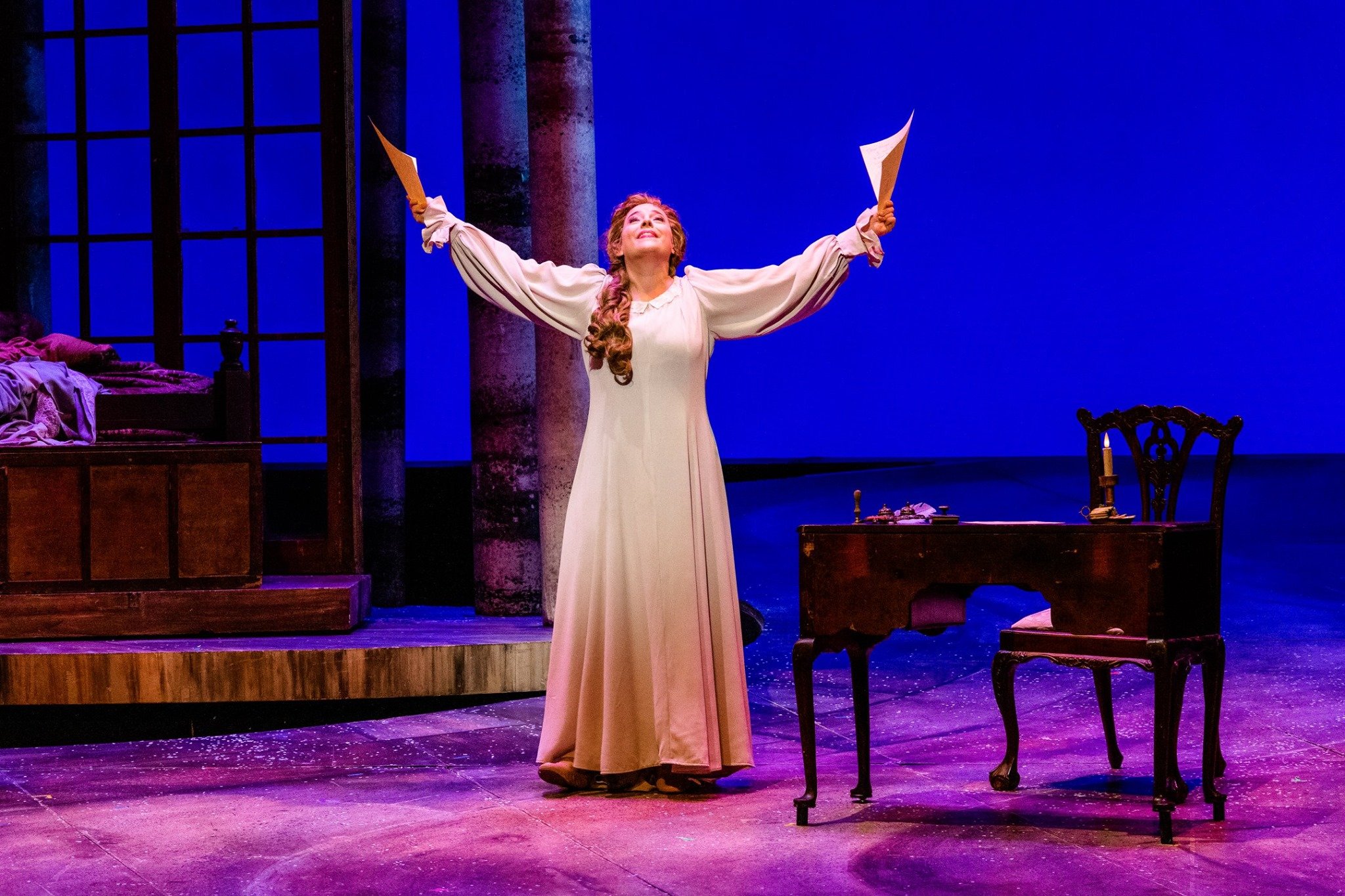  Tatyana in  Eugene Onegin  with Opera Carolina. Photo: Mitchell Kearney. 