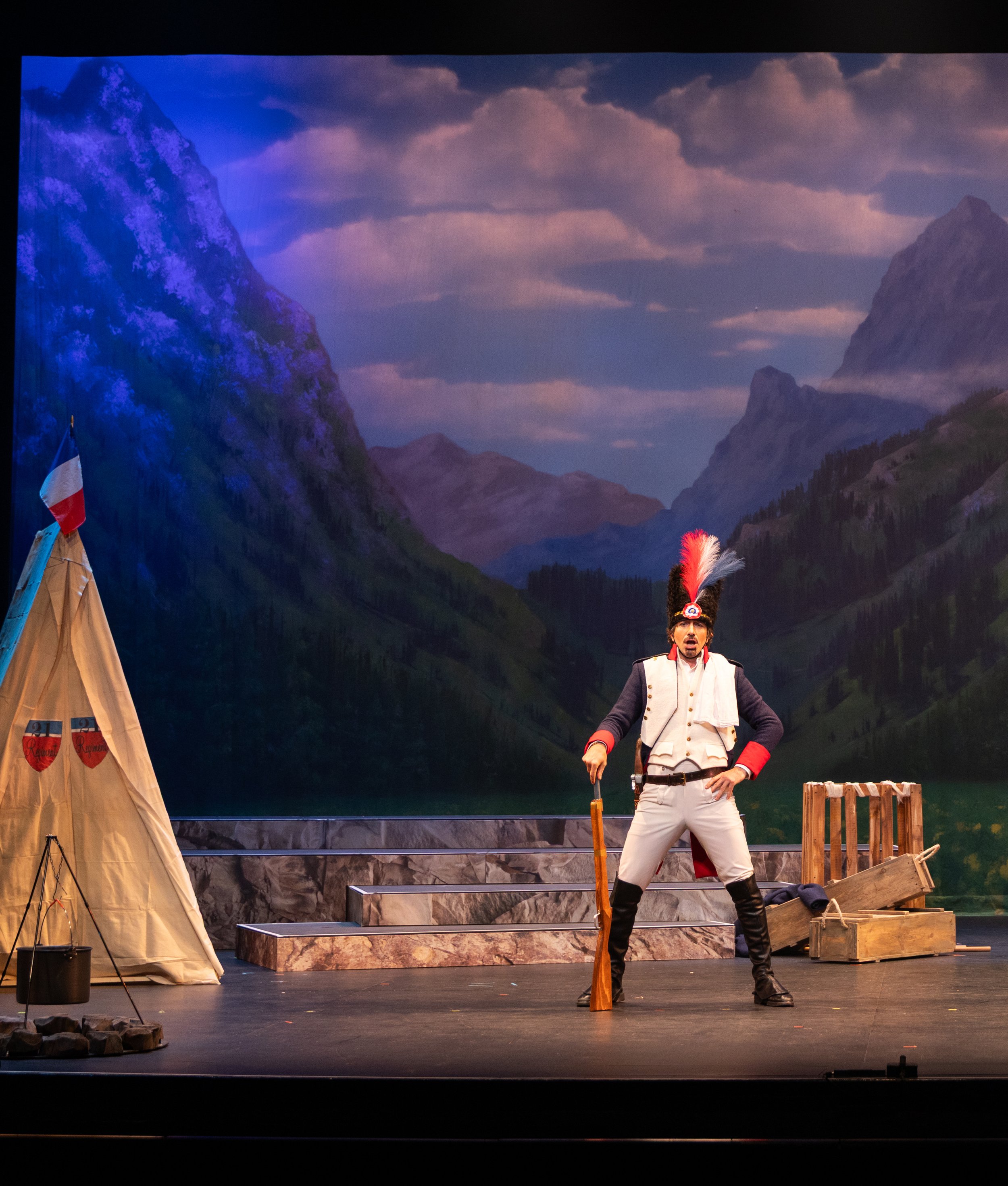  Sulpice in  La fille du regiment  with Opera Santa Barbara. Photo: Zach &amp; Dune 