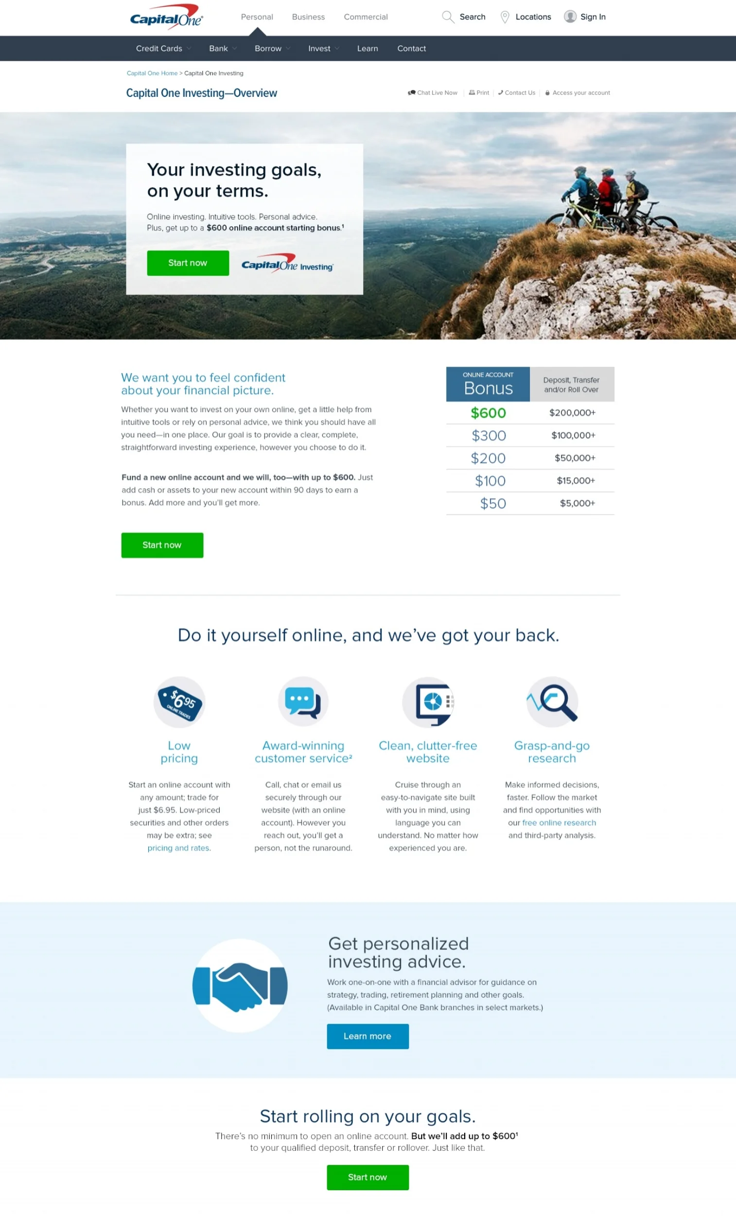 An inviting, high-level introduction to our products and services.