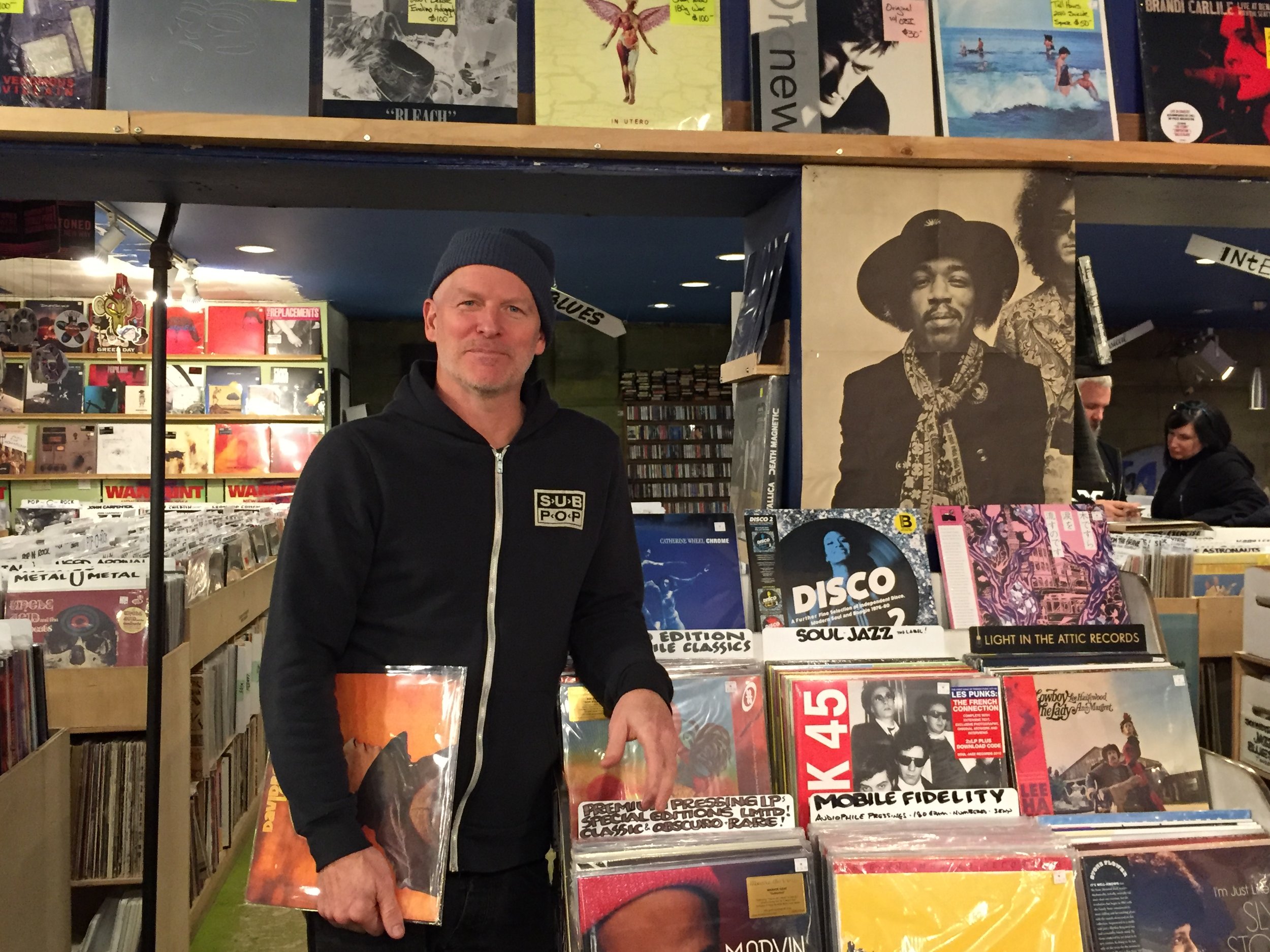 Vaughan in the Vinyl Loft