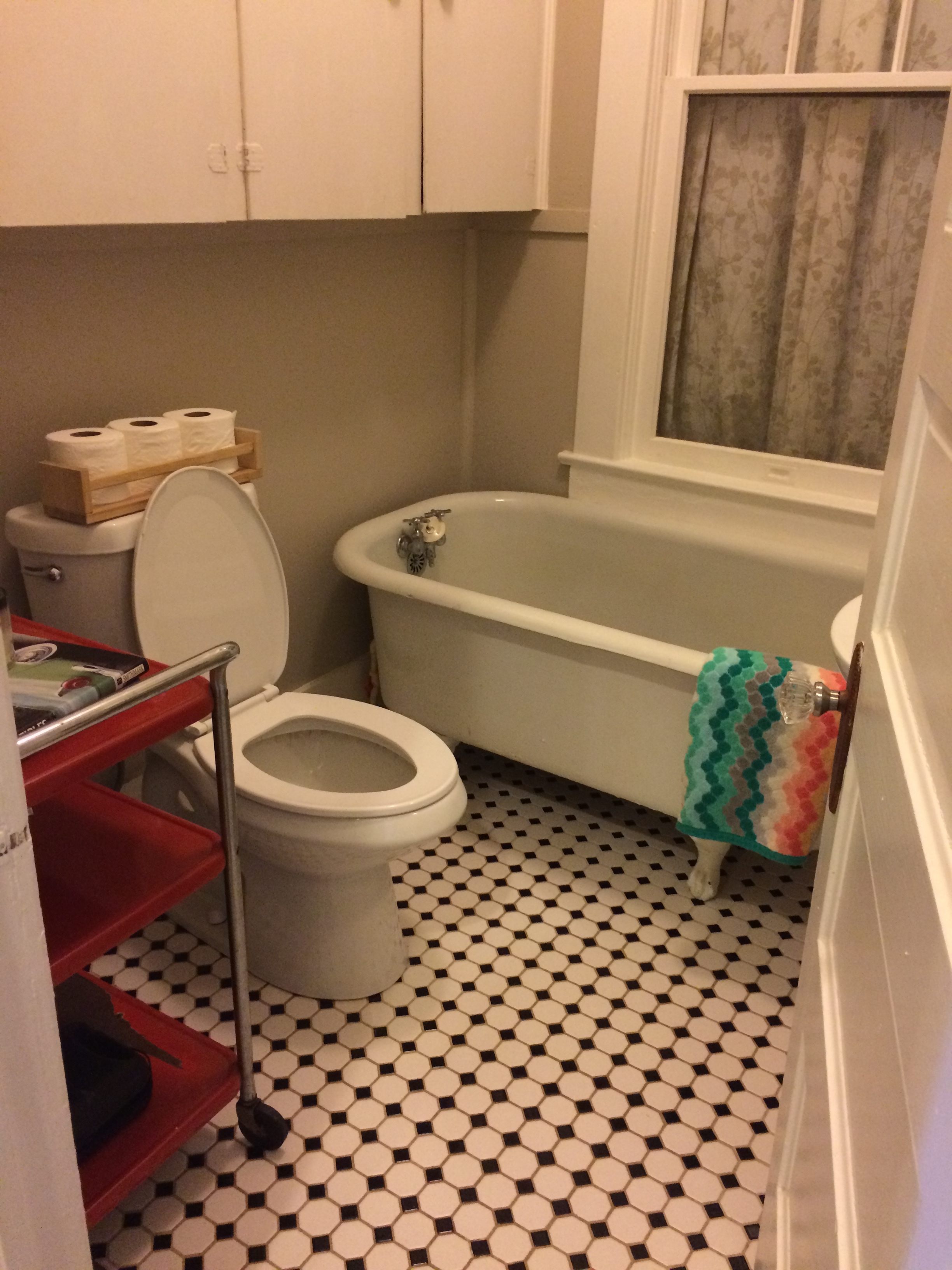 Please pretend that our toilet lid is closed!