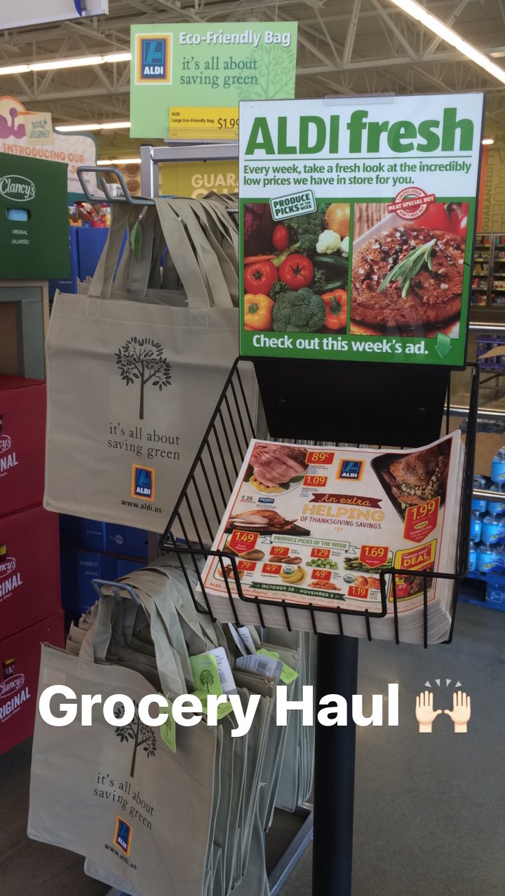 We always start our grocery trips at Aldi. 