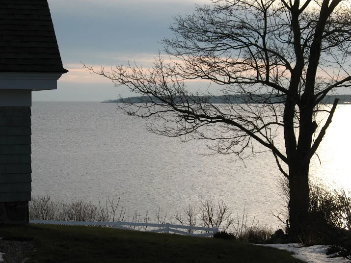 The winter light in Maine.