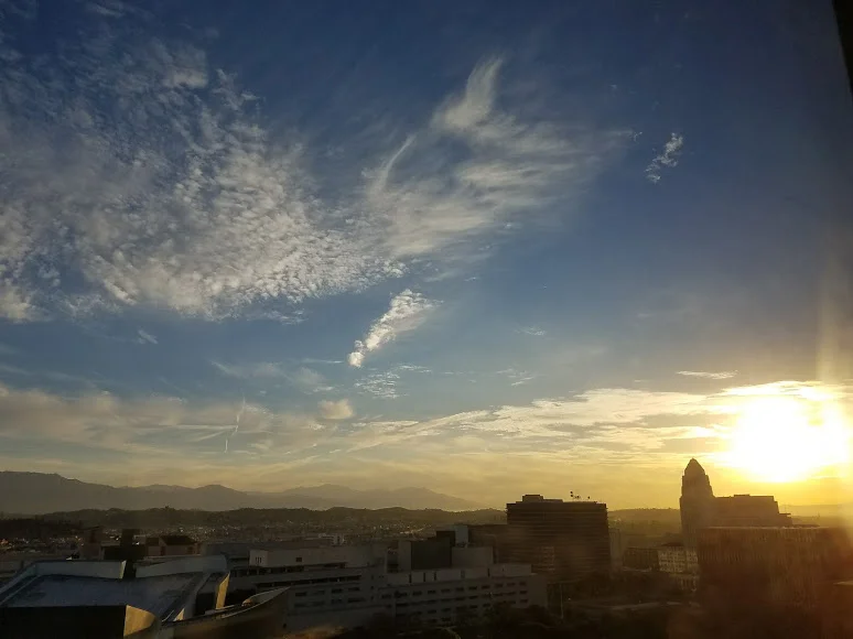 Sunrise in L.A. It's a new day!