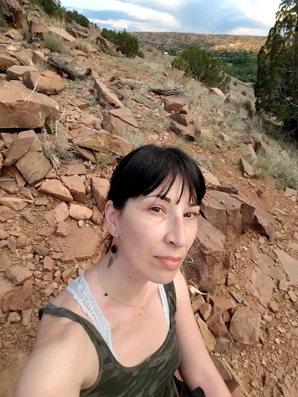 No make-up. No filter. No editing. Just the New Mexico glow helping me out here! yikes!