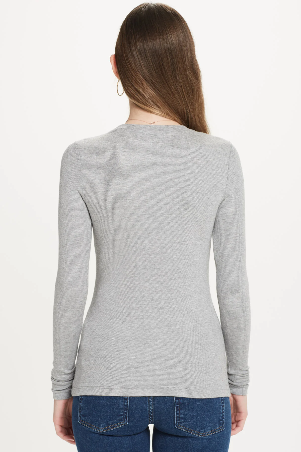 Gray Heather Rib