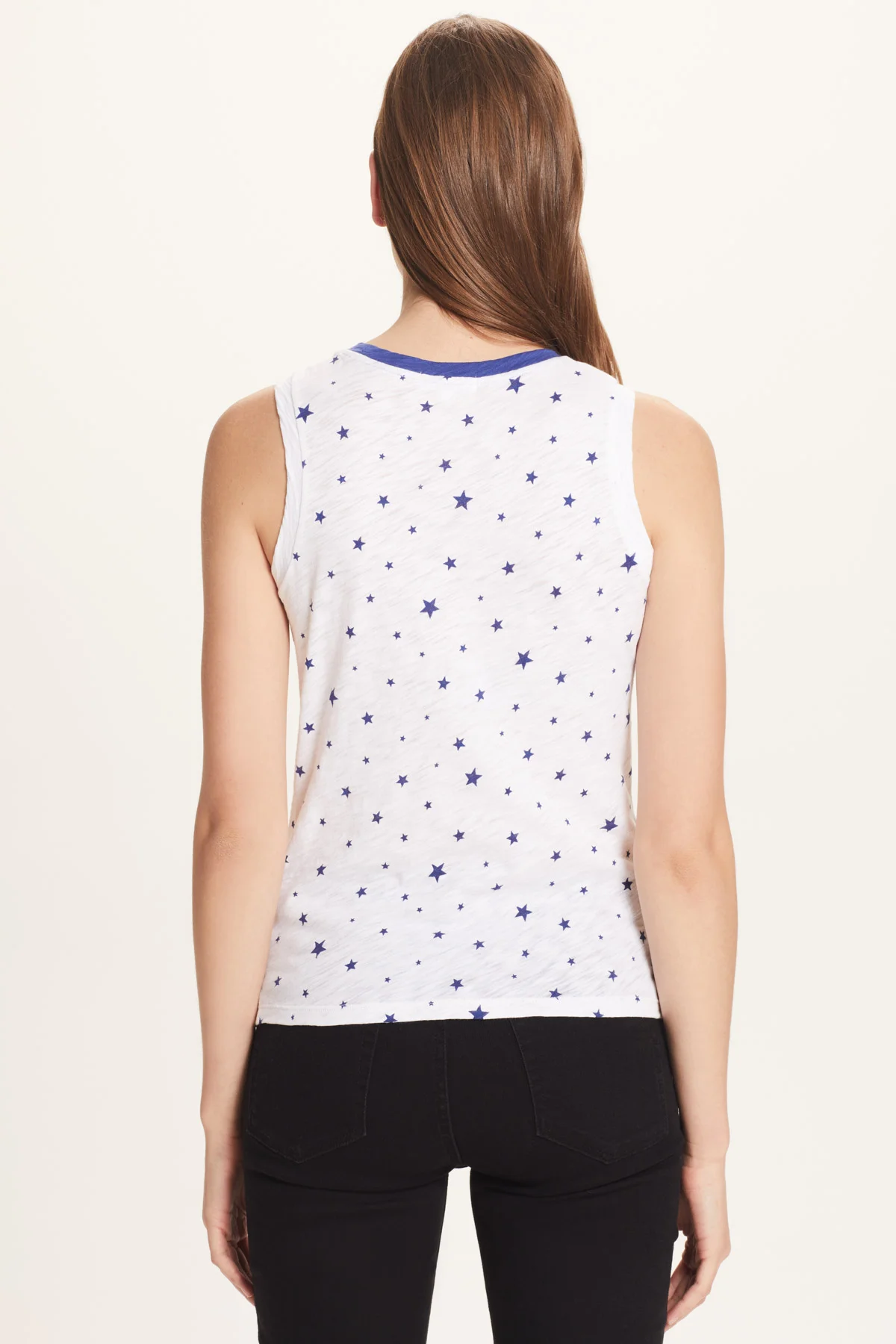 White / Royal Stars