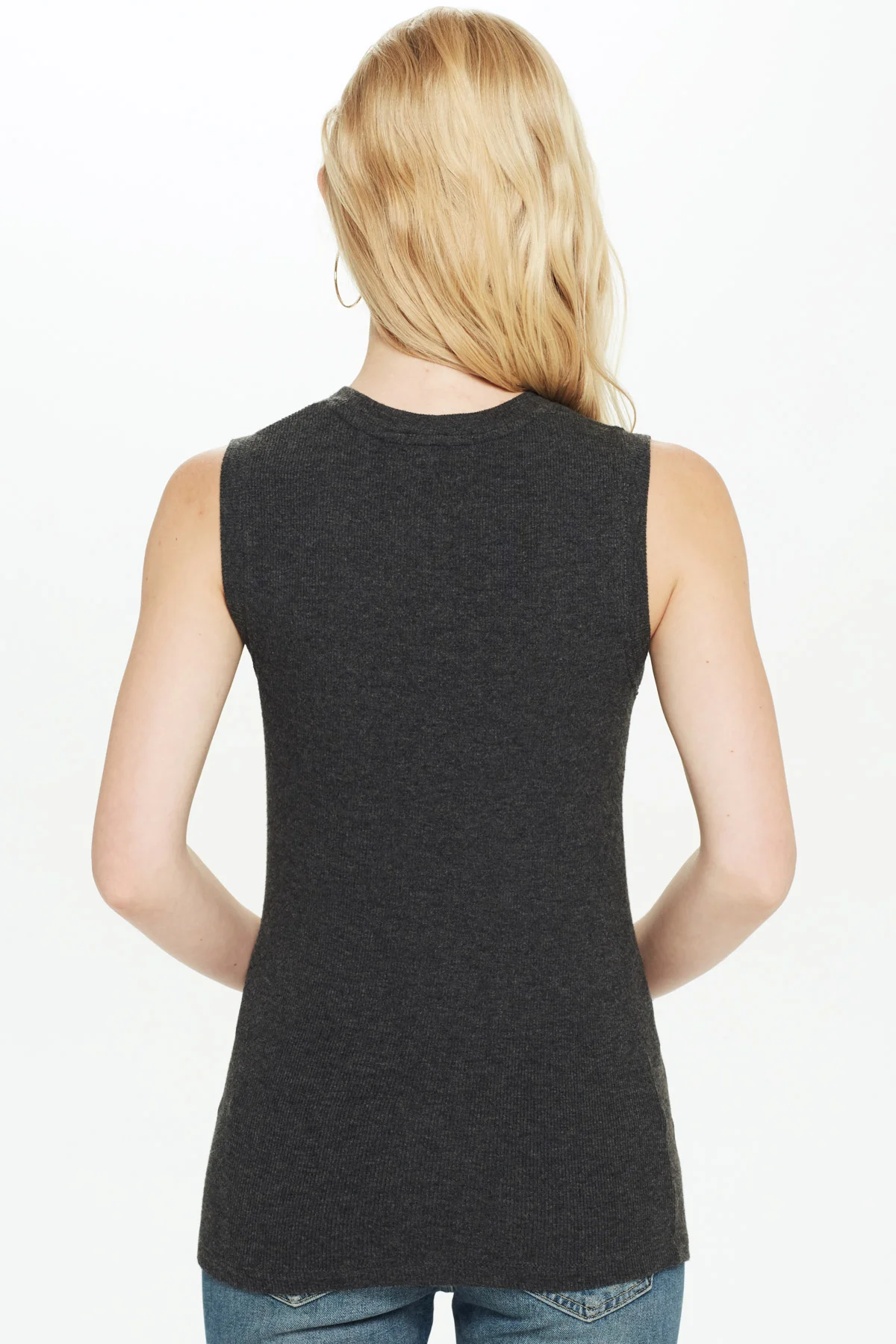Charcoal Heather Rib