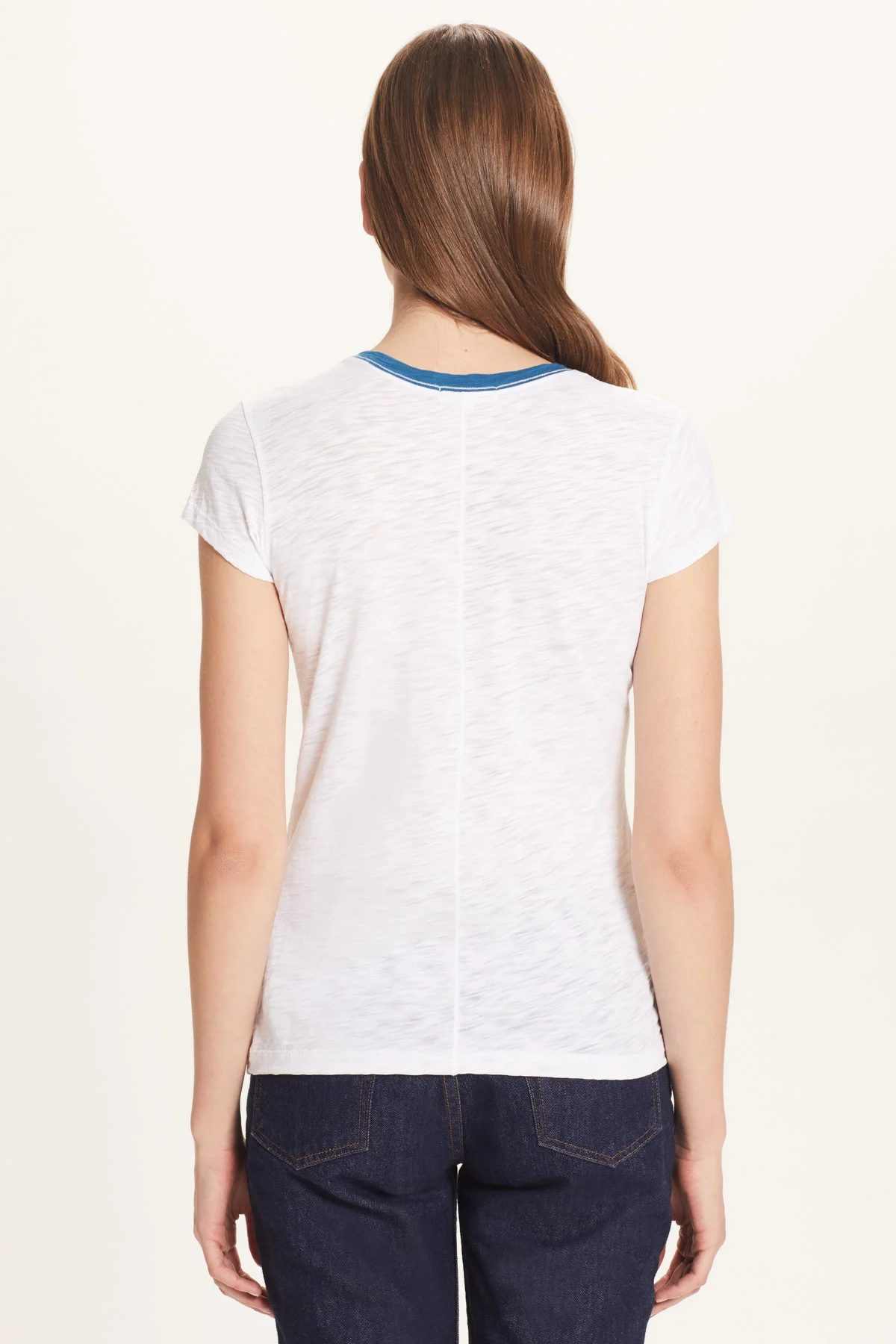 White / Blue Velvet