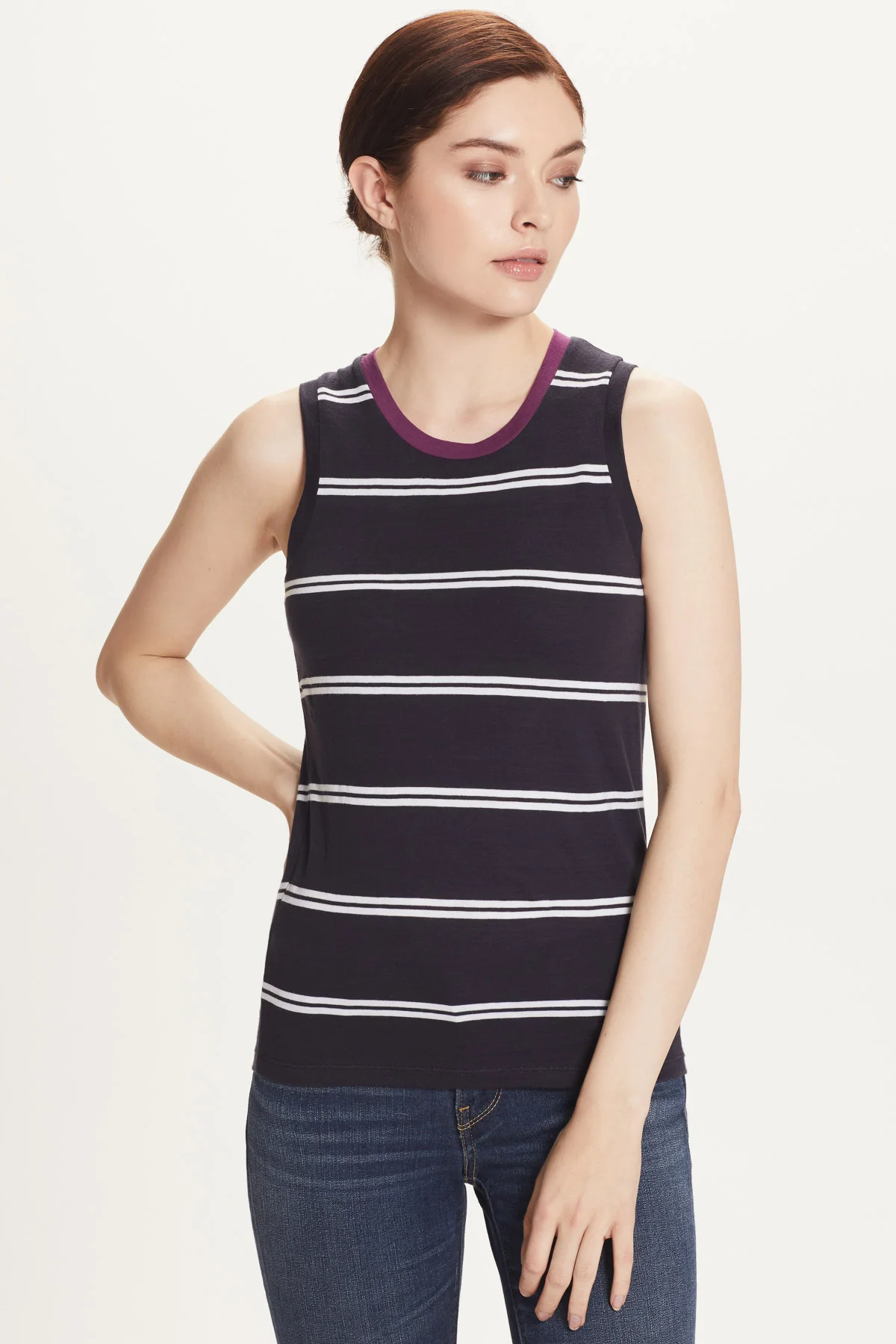 Navy / White / Orchid
