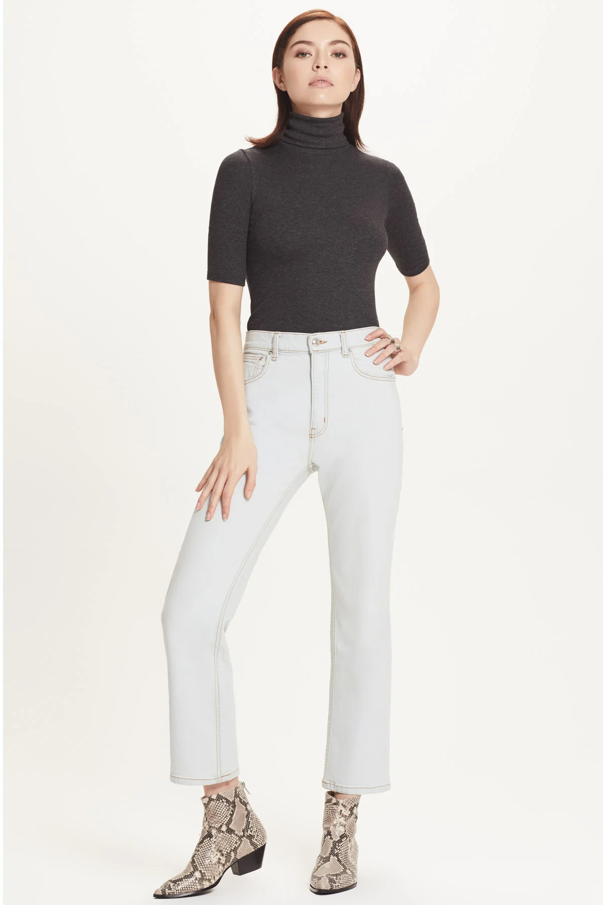 Charcoal Heather Rib