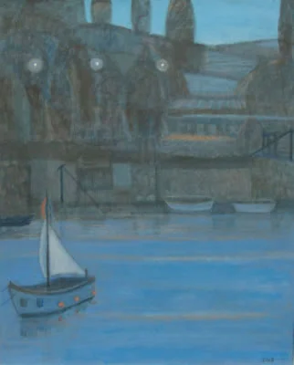 Cornish Bay at Dusk - £225.00 FOR SALE