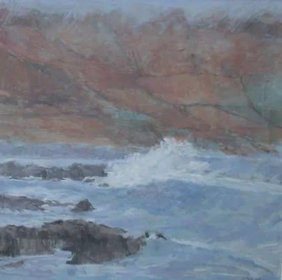 Waves Breaking on Rocks- S. W. Ireland- SOLD