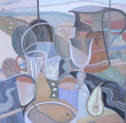 Terracotta and Blue - SOLD