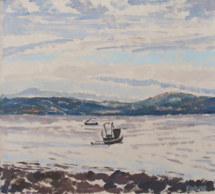 Boats on Lough Foyle, Donegal - £100.00