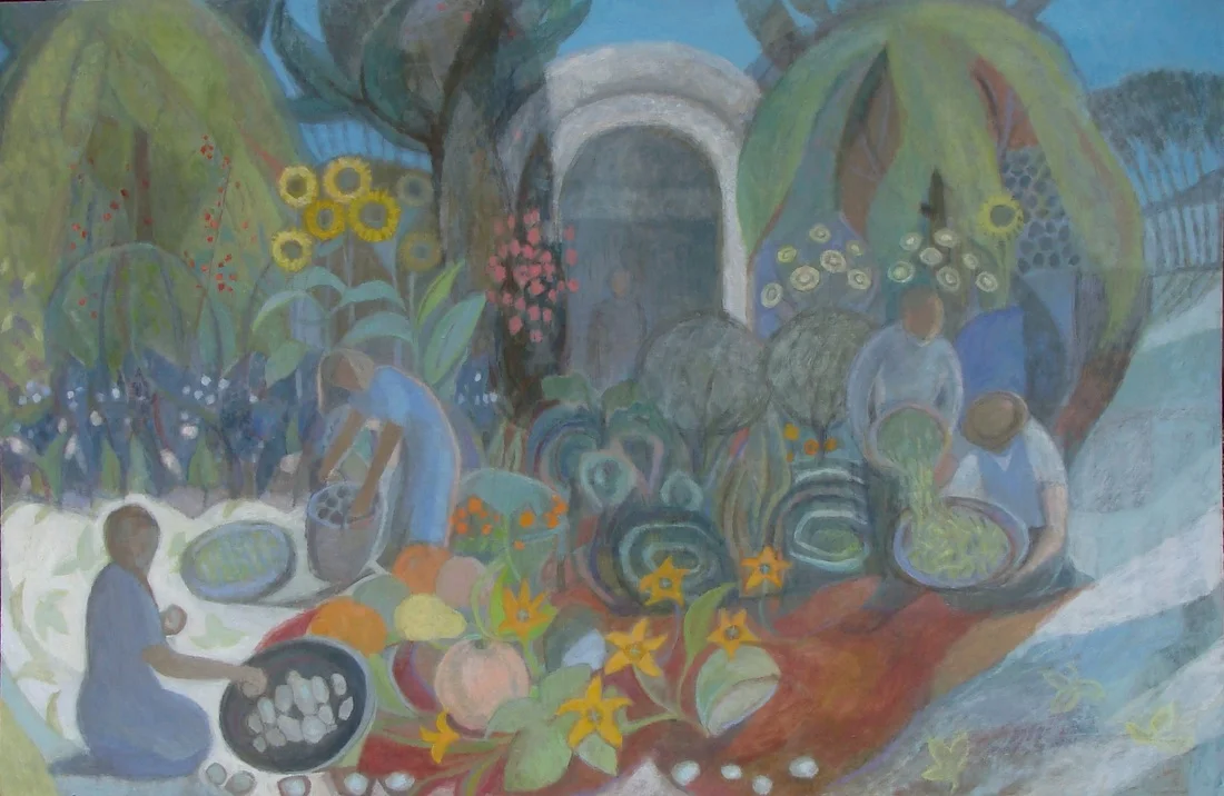 6. Gathering Fruits - £800.00 - FOR SALE