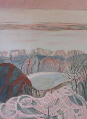 Distant View with Mist-filled Valley SOLD