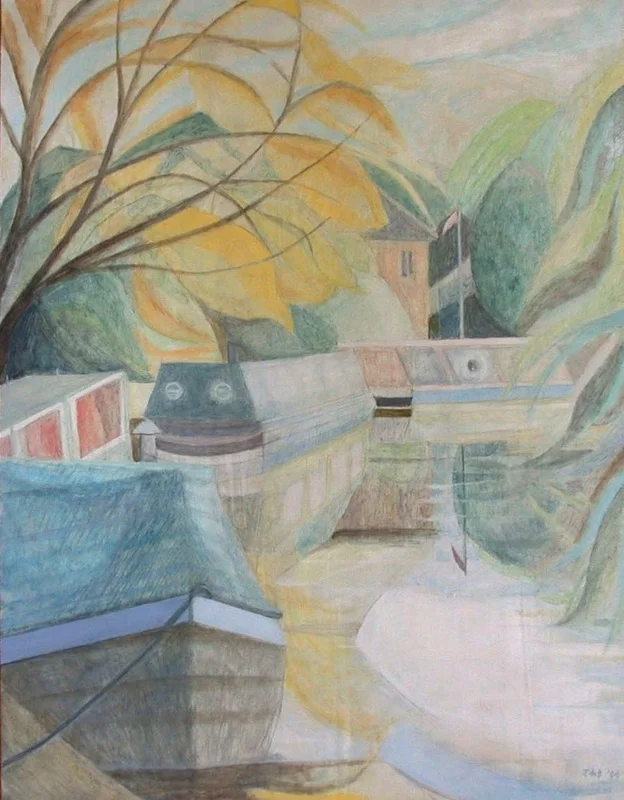 Autumn Morning by the Canal SOLD