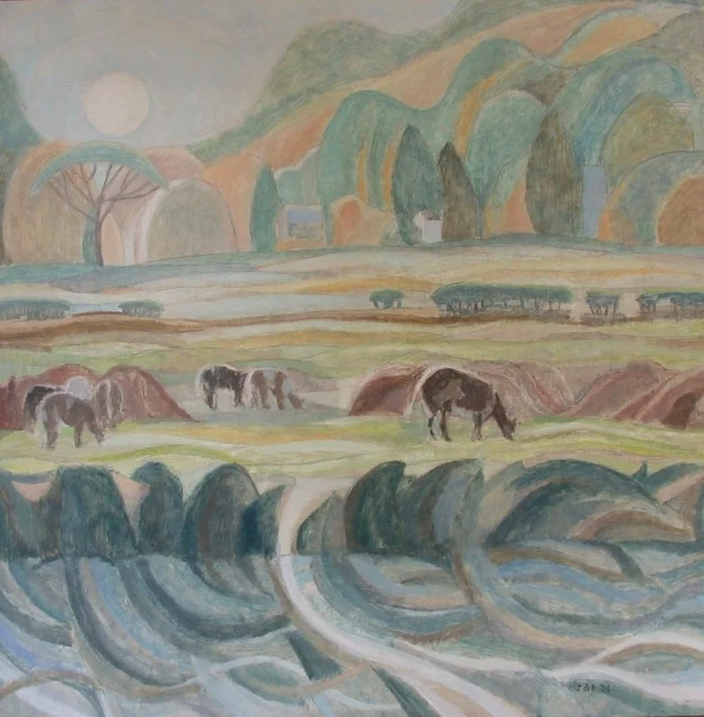 Cows by the River SOLD