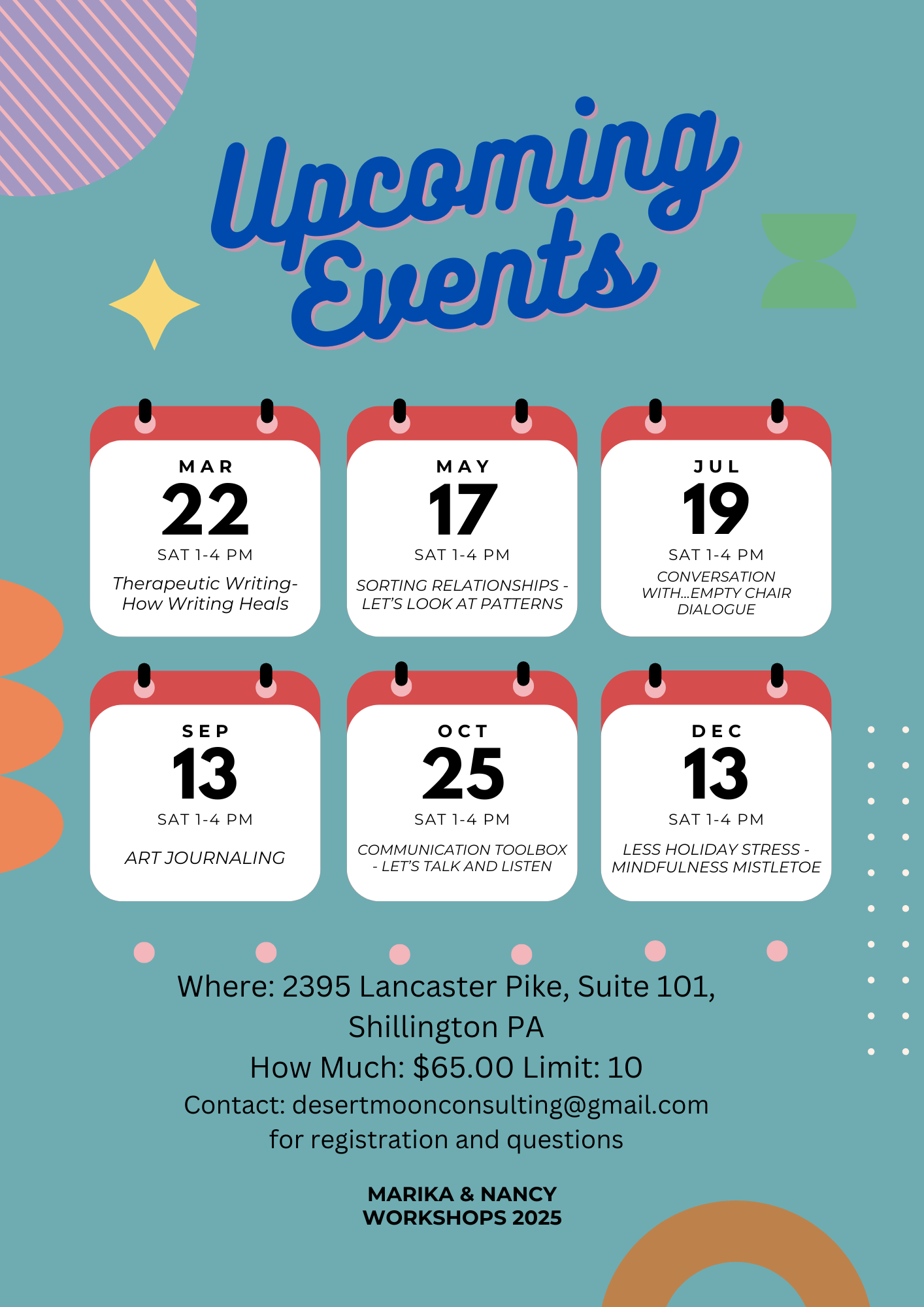 2025 Workshops Poster