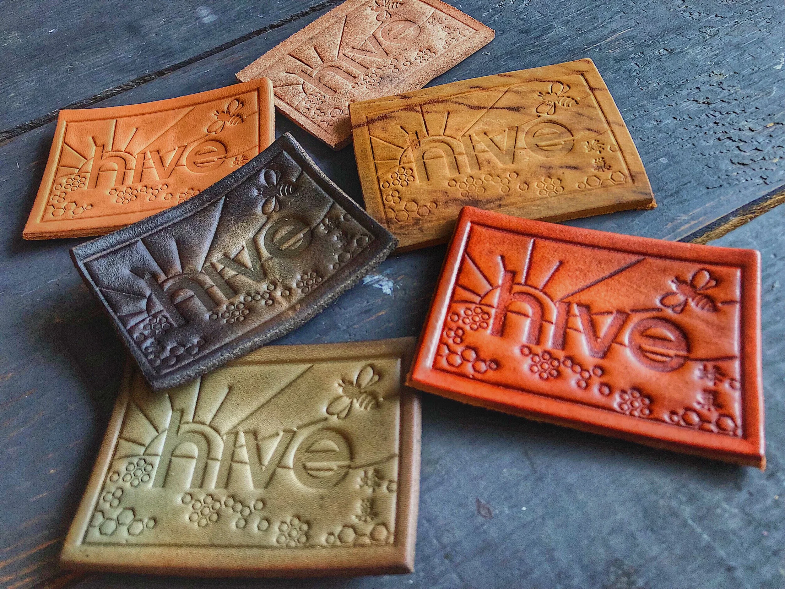 Different patch options (Veg tan oiled standard)