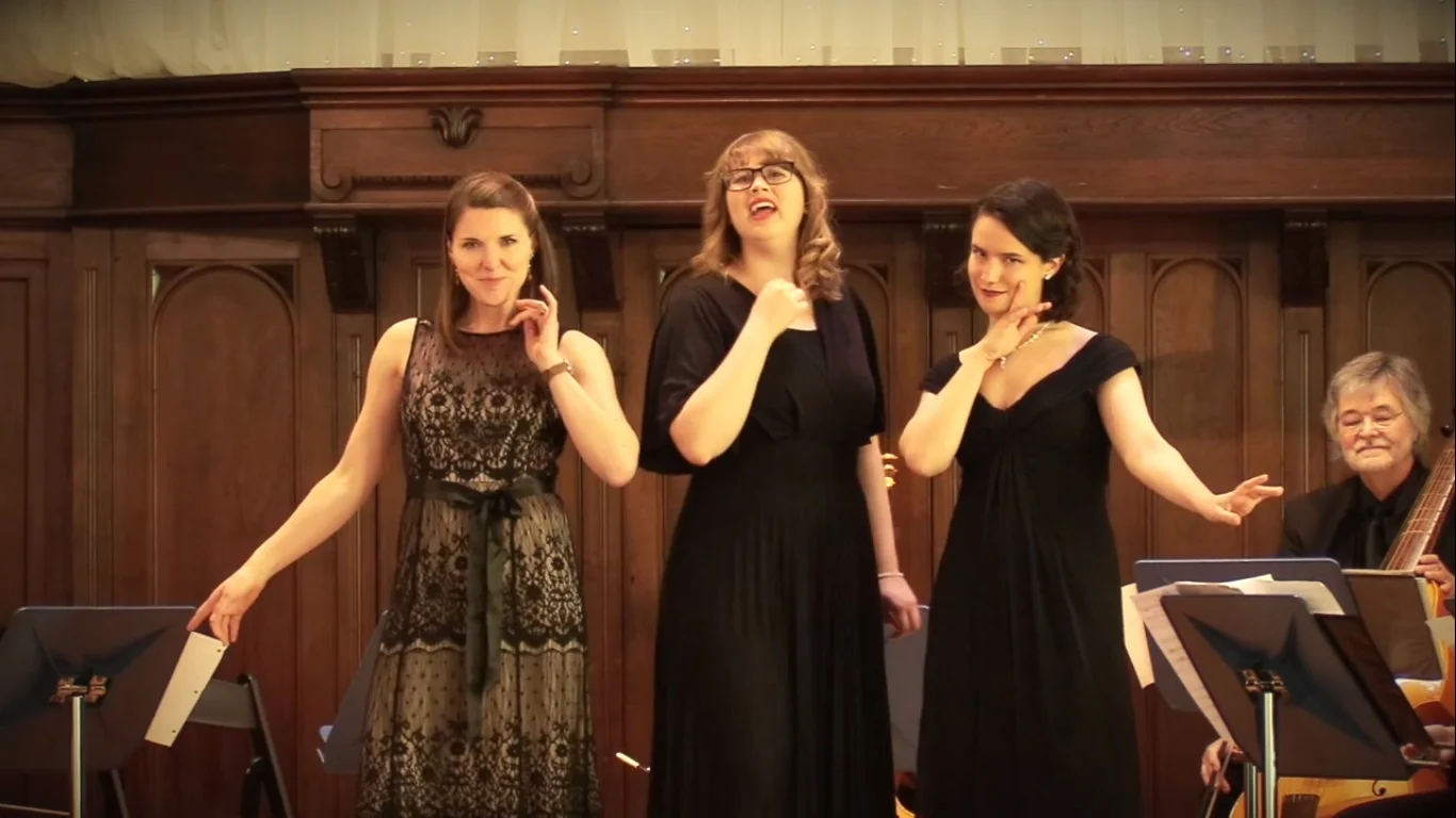 Performing music by Luzzaschi for the Three Ladies of Ferrara with Alchymy Viols. Margaret Haigh, Sarah Coffman, and MaryRuth Lown, sopranos, and Phil Spray, artistic director. Indianapolis, IN, 2018.