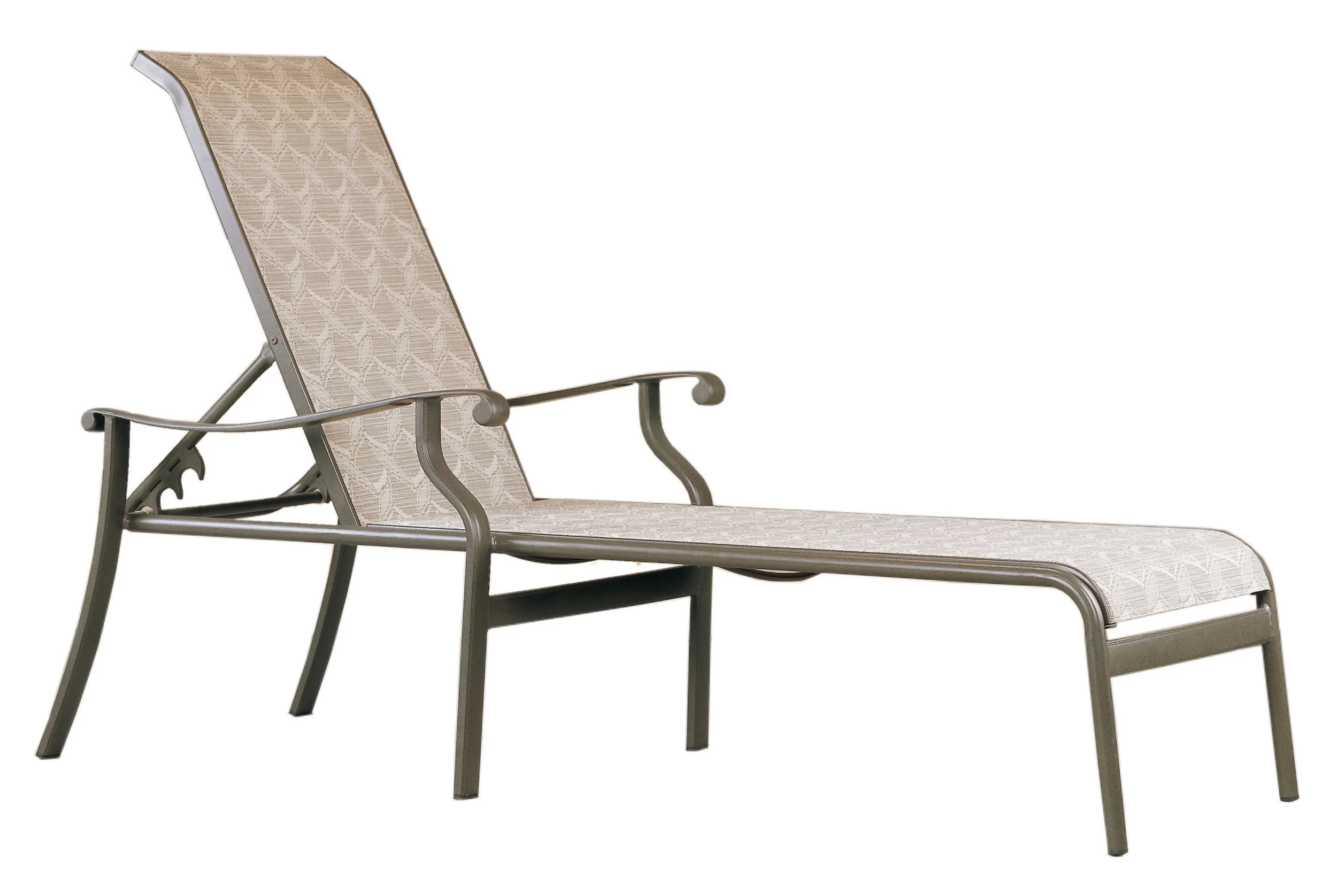 970551 Mandalay Single Adjustable Sling Chaise 28" x 81" x 23.4"