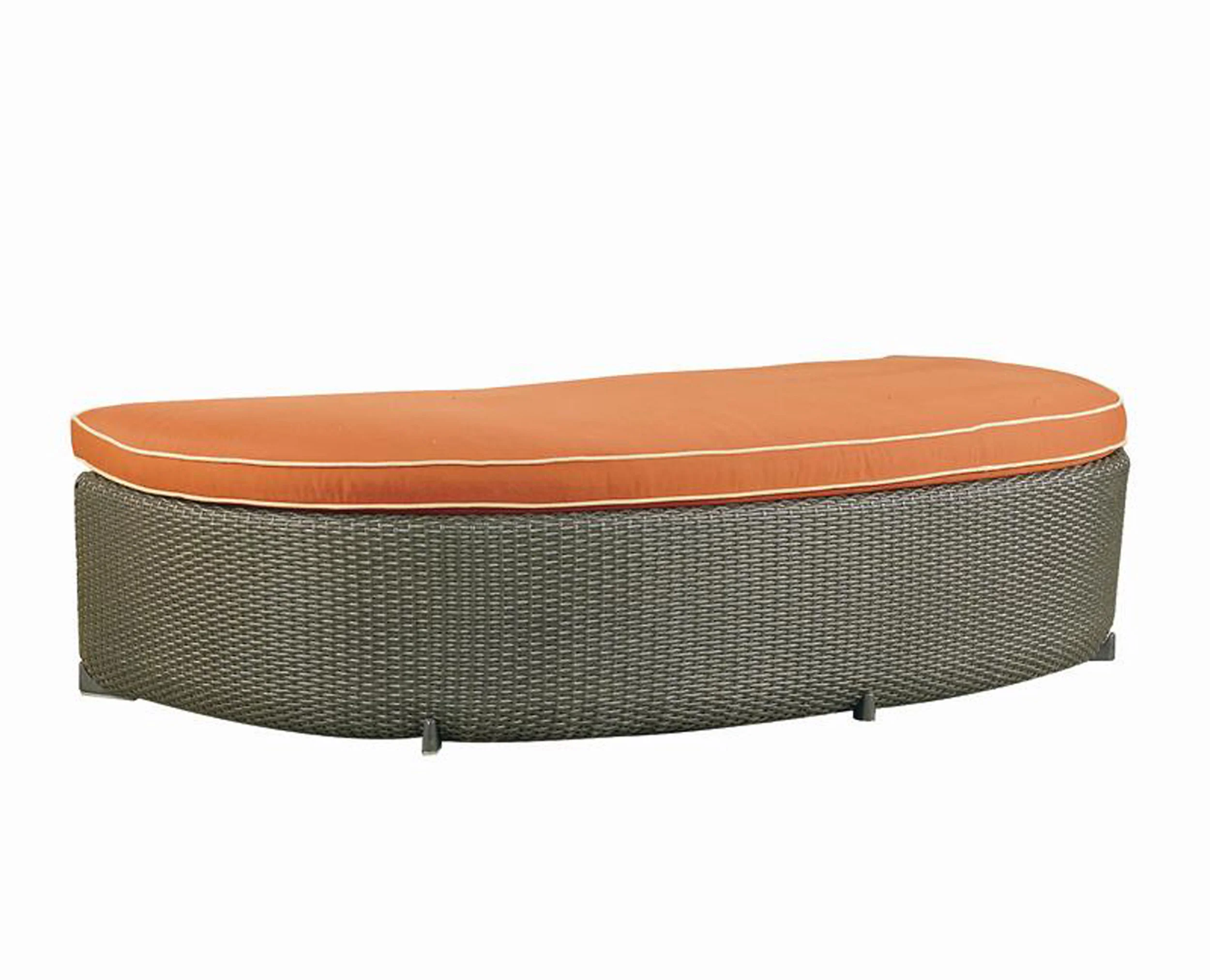 970169 Monterey Crescent Ottoman with Casters 71" x 36.2" x 14"