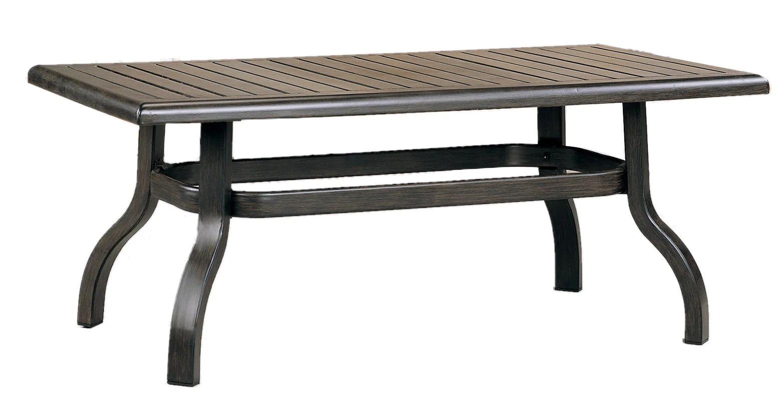 970805B Venice Coffee Table Base (Base only) * See Book (Top : W-2648 Farnham Aluminum Faux Wood Top) 38" x 20.5" x 17.7"