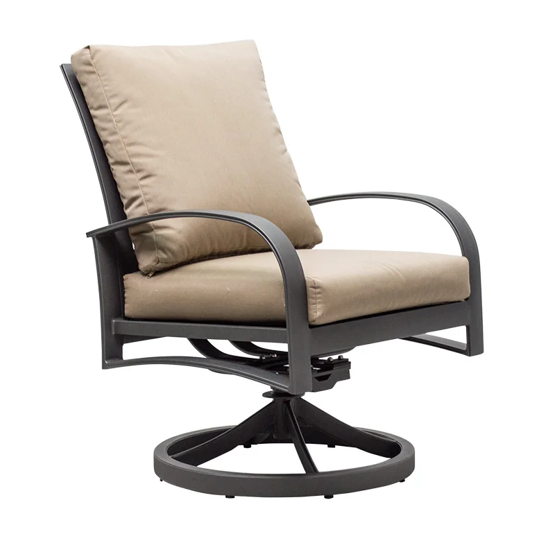 971019 Martinique Cushioned Dining Swivel Rocker 27" x 30.7" x 37.4"