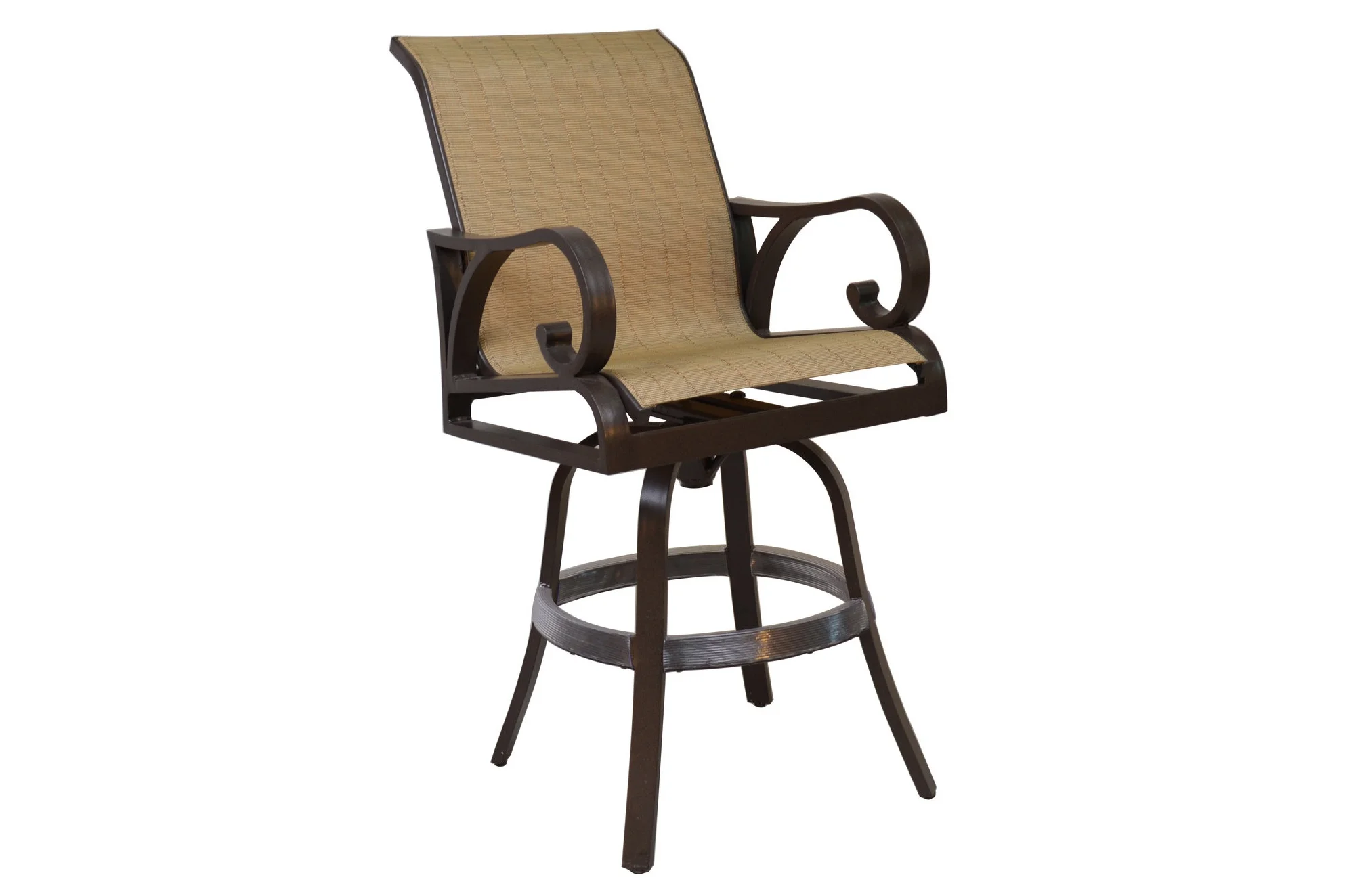 601508 Key Largo Swivel Bar Chair 24.5 x 30 x 48.4