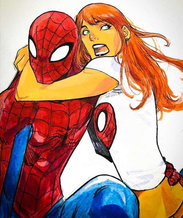 Having fun during #NYCC
#NYCC19 The #convention was great, ill be posting updates, #art #commissions and many #surprises so many friends and people came to say Hi, thanks all #johntimmsart #johntimms #spidey #spiderman #maryjane #redhair