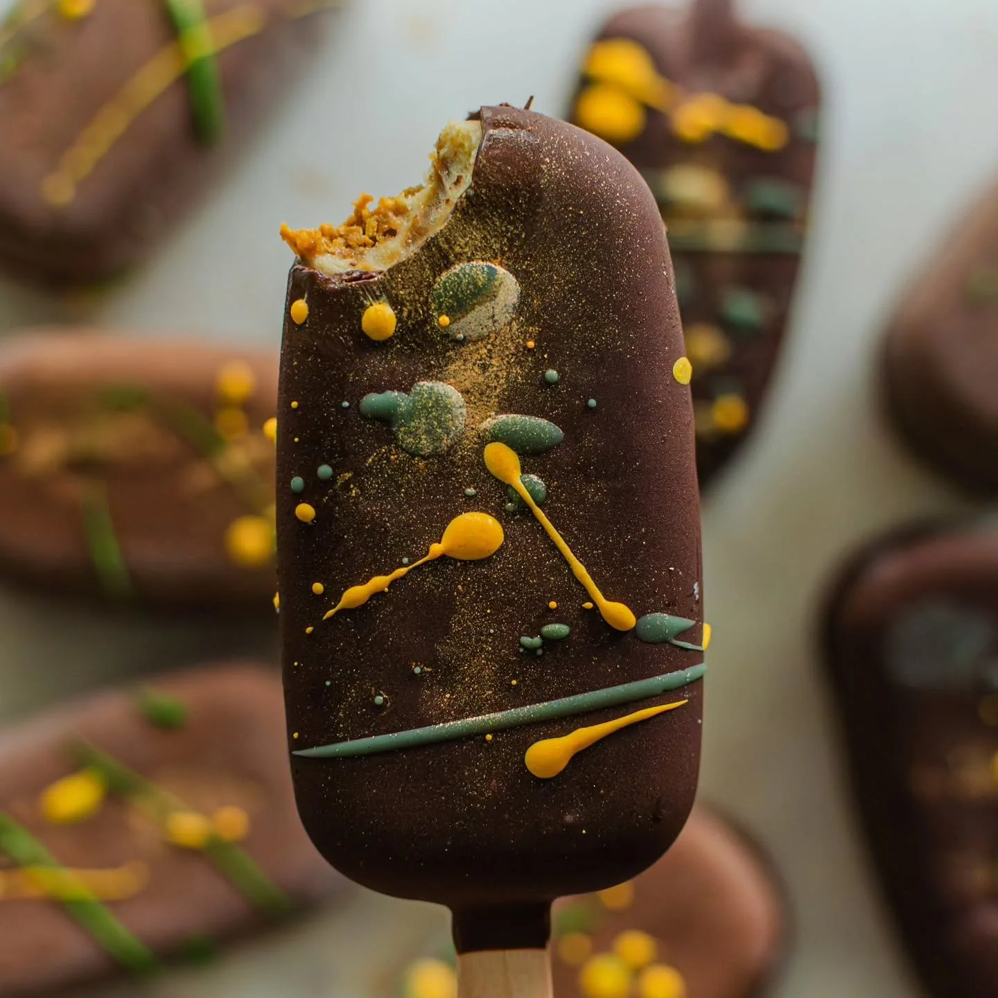 Our most popular dipp ever... The Dubai Dipp! It has been overwhelmingly popular since the beginning of the festival. Creamy pistachio, crunchy katafi, and chocolate covered, what's not to like. Make sure to come and get it before it's gone, the last